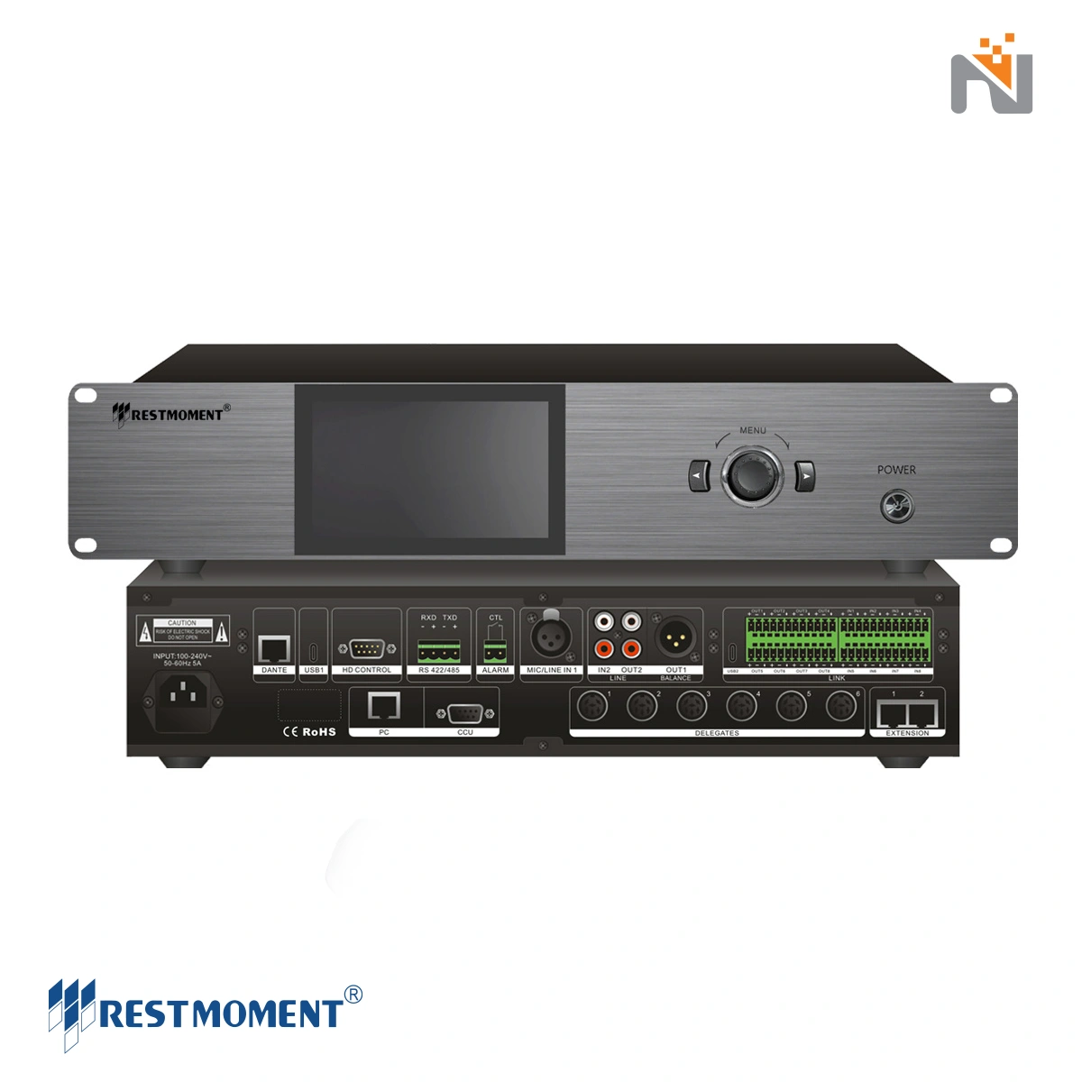 RX-V4.6 HQ. منبع تغذیه سیستم کنفرانس دو کاناله RX-V4.6