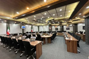 تجهیز سالن کنفرانس اصلی یک نهاد مهم اقتصادی و بازرگانی در زنجان