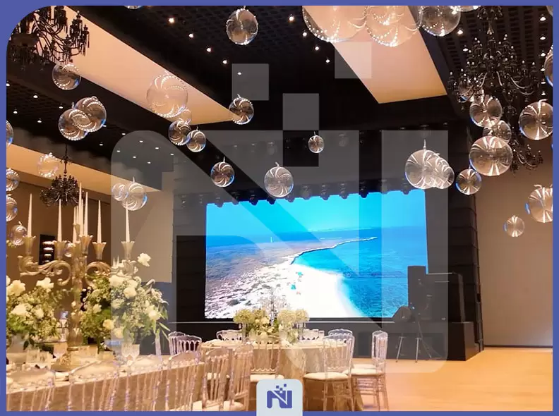 ویدئو وال تالار پذیرایی